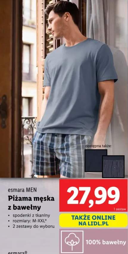 piżama męska