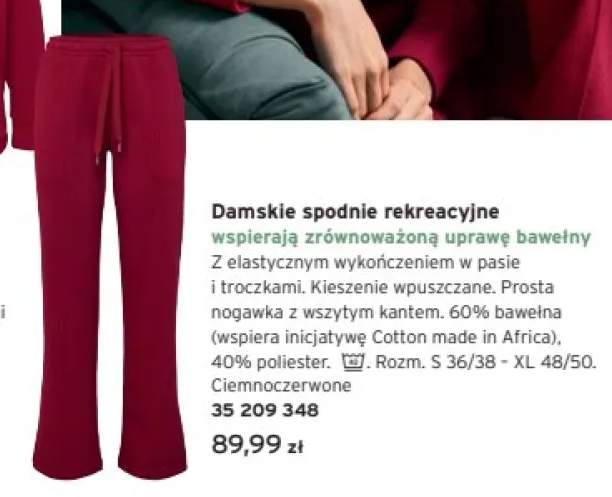 spodnie rekreacyjne
