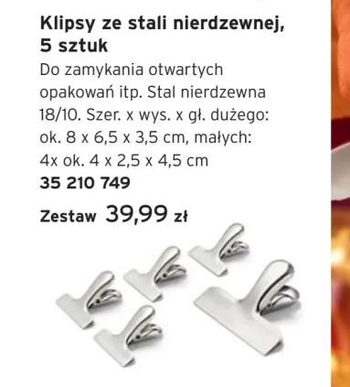 klipsy spożywcze