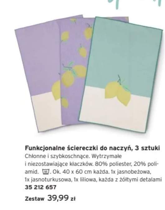 ściereczki do naczyń