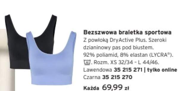biustonosz sportowy
