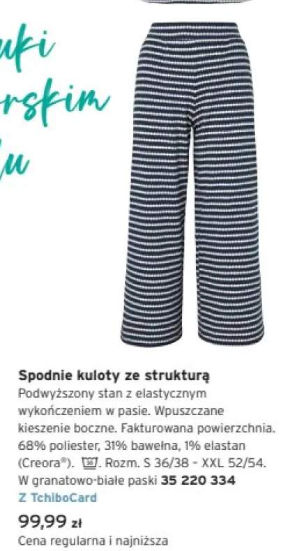Spodnie kuloty ze strukturą Tchibo