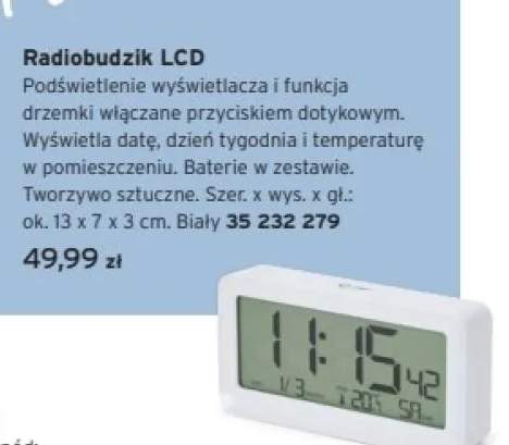 Radiobudzik LCD