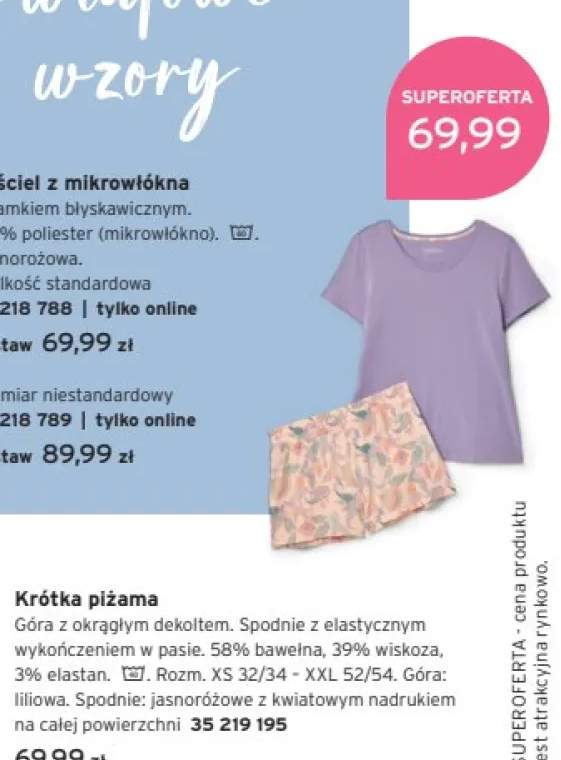 Krótka piżama