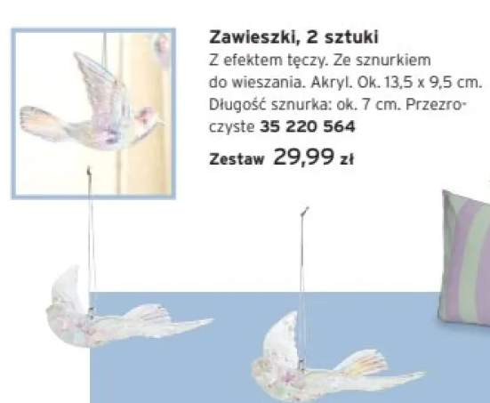 Zawieszki z efektem tęczy