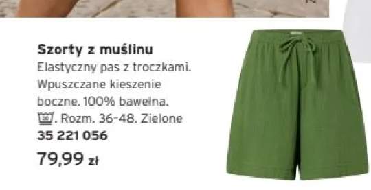 Szorty z muślinu