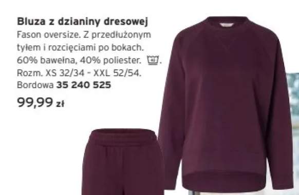 Bluza z dzianiny dresowej