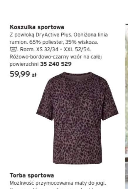 Koszulka do jogi Tchibo granatowa +1 wariant