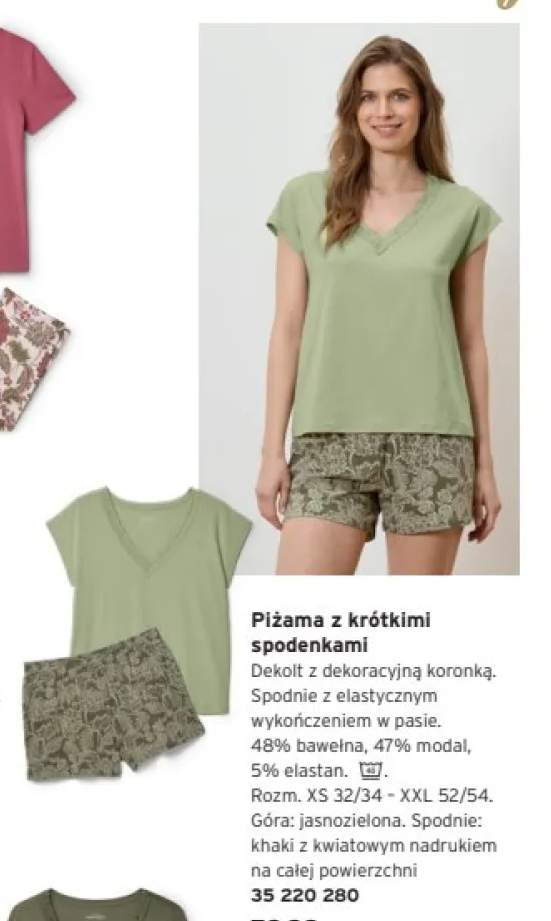 Piżama damska z krótkimi spodenkami Tchibo