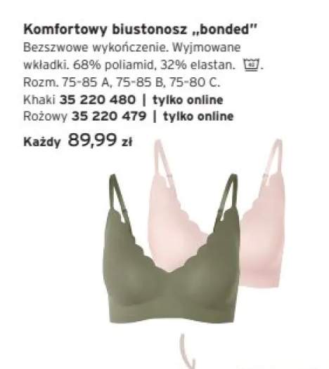 Biustonosz komfortowy bonded