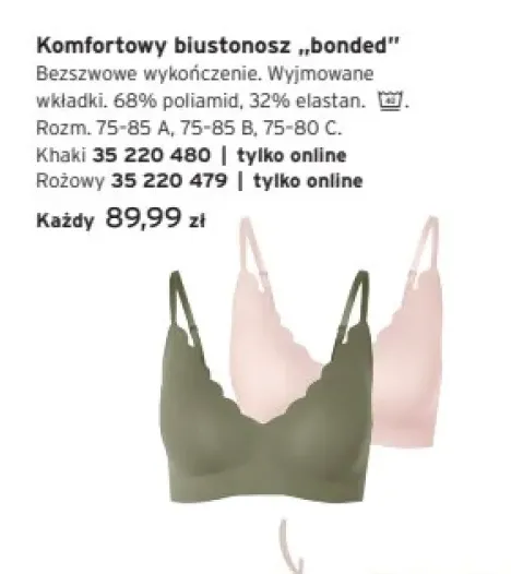 Biustonosz komfortowy bonded
