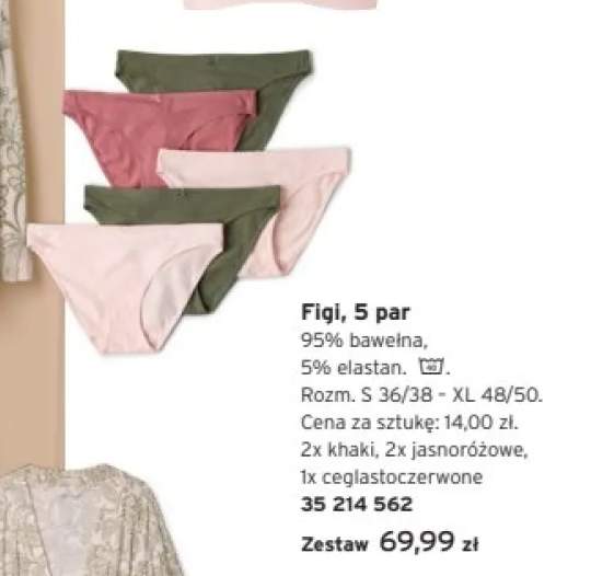 Figi damskie Tchibo 5-pak