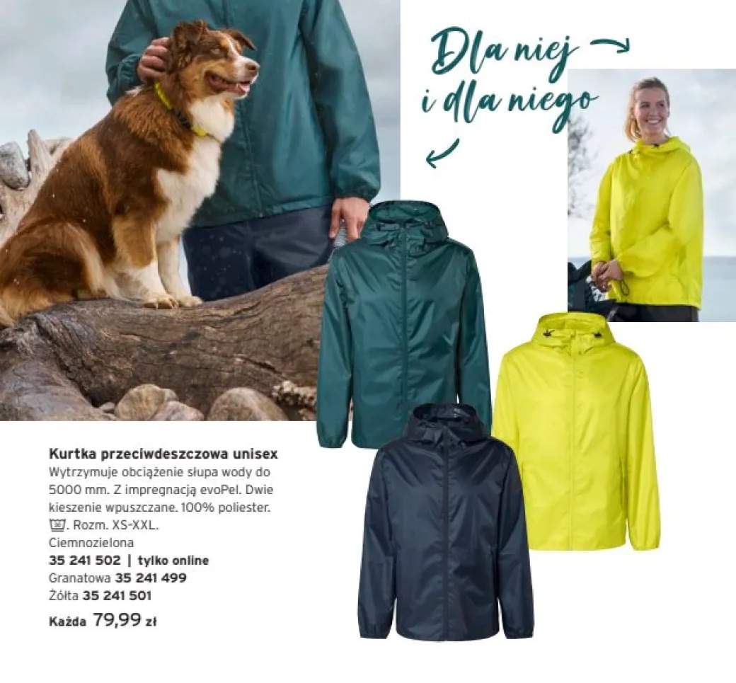 Kurtka przeciwdeszczowa unisex
