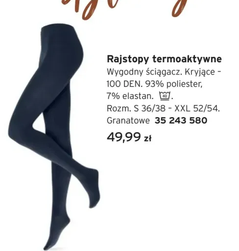 Rajstopy termoaktywne