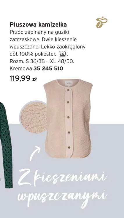 Pluszowa kamizelka Tchibo