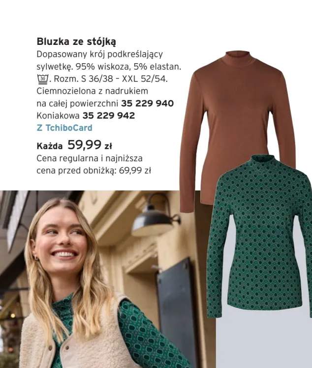Bluzka ze stójką Tchibo