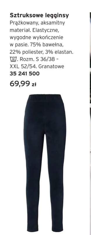 Sztruksowe legginsy