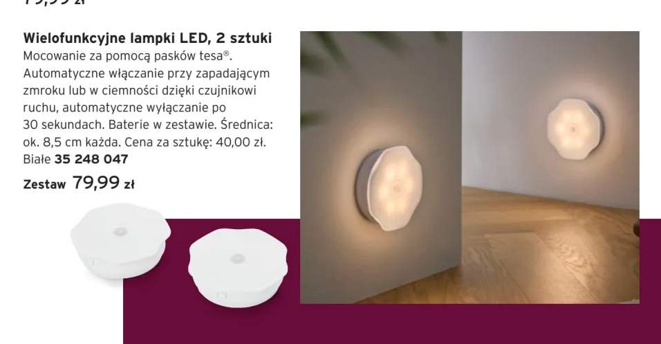 Wielofunkcyjne lampki LED 2-pak