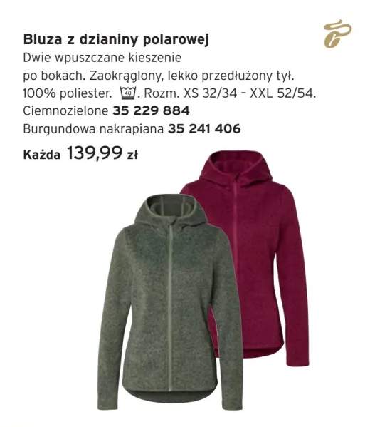 Bluza z dzianiny polarowej
